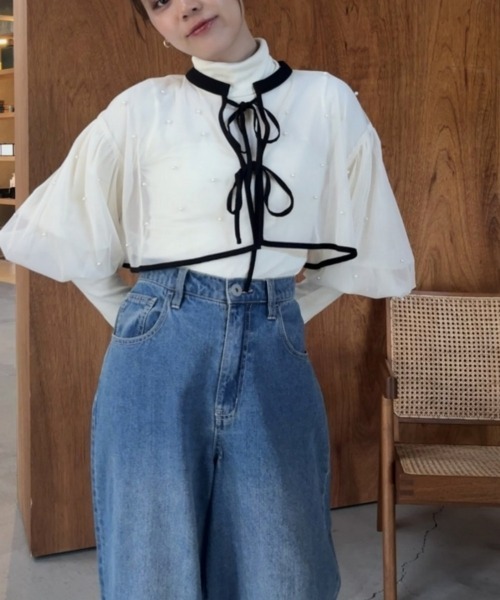 Jolie et Jolie（ジョリーエジョリー）の「【再入荷！】パール付きチュールボレロ＋キャミワンピースドレス（ドレス・レディース・ベージュ系/ブラック系1/ネイビー・M/L/LL/3L/4L/5L）」の22枚目の写真