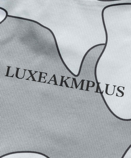 LUXEAKMPLUS（リュクスエイケイエムプラス）の「LUXEAKMPLUS(リュクスエイケイエムプラス)ゴルフ カモ柄 半袖モックネックTシャツ(吸水速乾 / UVカット)（Tシャツ/カットソー・メンズ・ブラック/ベージュ/ホワイト・S/M/L/XL/XXL）」の10枚目の写真
