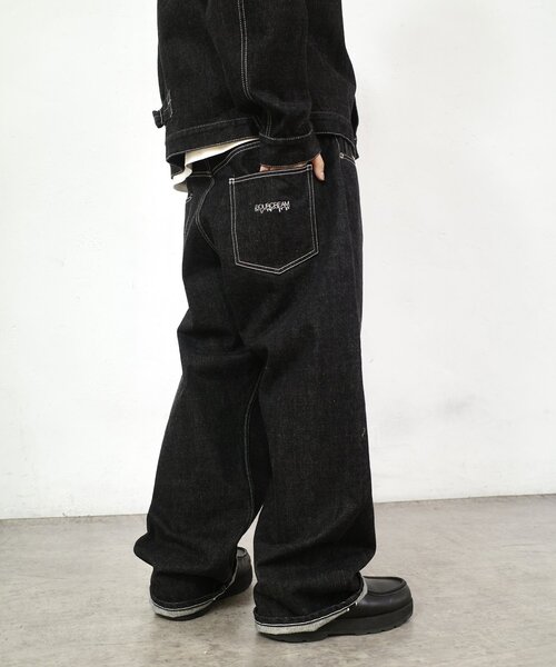Sourcream(サワークリーム)の「【Sourcream/サワークリーム】ブラックデニムパンツ / 日本製(デニムパンツ・レディース・ブラック・FREE)」の8枚目の写真