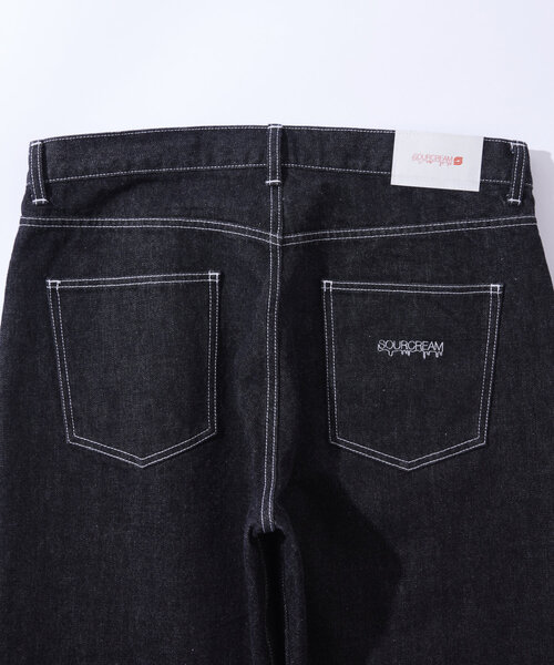 Sourcream(サワークリーム)の「【Sourcream/サワークリーム】ブラックデニムパンツ / 日本製(デニムパンツ・レディース・ブラック・FREE)」の4枚目の写真