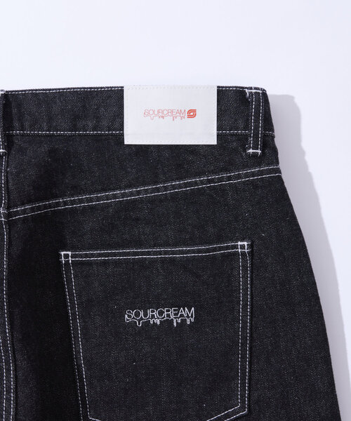 Sourcream(サワークリーム)の「【Sourcream/サワークリーム】ブラックデニムパンツ / 日本製(デニムパンツ・レディース・ブラック・FREE)」の6枚目の写真