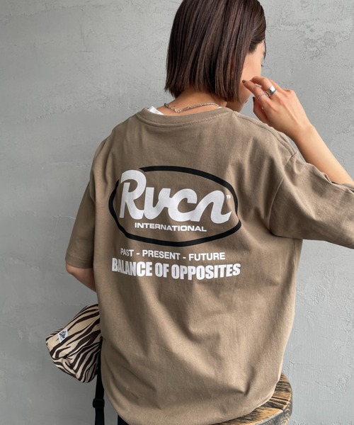 RVCA（ルーカ）の「[RVCA/ルーカ] RANCH SCRIPT バックプリント ショートスリーブTシャツ（Tシャツ/カットソー・レディース・ブラック/カーキ/ホワイト・M/L/XL）」の3枚目の写真