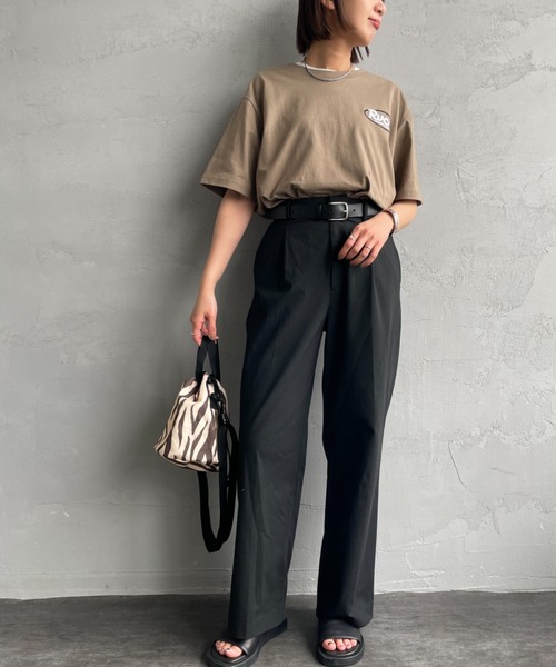 RVCA（ルーカ）の「[RVCA/ルーカ] RANCH SCRIPT バックプリント ショートスリーブTシャツ（Tシャツ/カットソー・レディース・ブラック/カーキ/ホワイト・M/L/XL）」の8枚目の写真