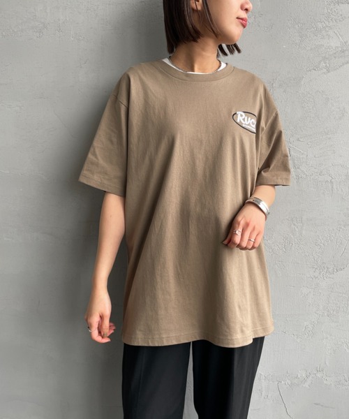 RVCA（ルーカ）の「[RVCA/ルーカ] RANCH SCRIPT バックプリント ショートスリーブTシャツ（Tシャツ/カットソー・レディース・ブラック/カーキ/ホワイト・M/L/XL）」の10枚目の写真