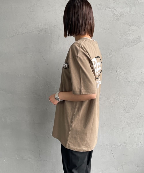 RVCA（ルーカ）の「[RVCA/ルーカ] RANCH SCRIPT バックプリント ショートスリーブTシャツ（Tシャツ/カットソー・レディース・ブラック/カーキ/ホワイト・M/L/XL）」の12枚目の写真