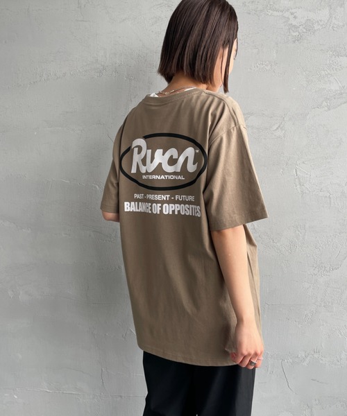 RVCA（ルーカ）の「[RVCA/ルーカ] RANCH SCRIPT バックプリント ショートスリーブTシャツ（Tシャツ/カットソー・レディース・ブラック/カーキ/ホワイト・M/L/XL）」の13枚目の写真