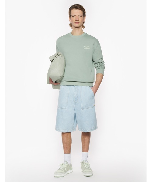 Maison Kitsune（メゾンキツネ）の「MAISON KITSUNE HANDWRITING COMFORT SWEATSHIRT（スウェット・メンズ・ブルー系その他/ブラック×ホワイト・S/M/L/XS/XL/XXL）」の4枚目の写真