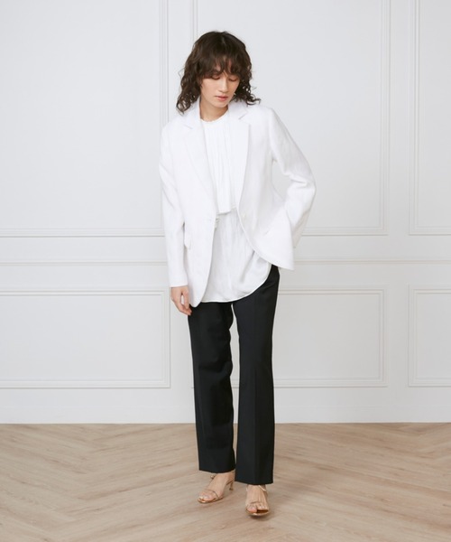 INED(イネド)の「1Bジャケット《la veille by SUPERIOR CLOSET》(テーラードジャケット・レディース・オフホワイト・11号/9号)」の4枚目の写真
