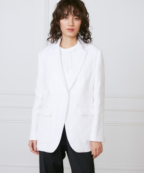 INED(イネド)の「1Bジャケット《la veille by SUPERIOR CLOSET》(テーラードジャケット・レディース・オフホワイト・11号/9号)」の6枚目の写真