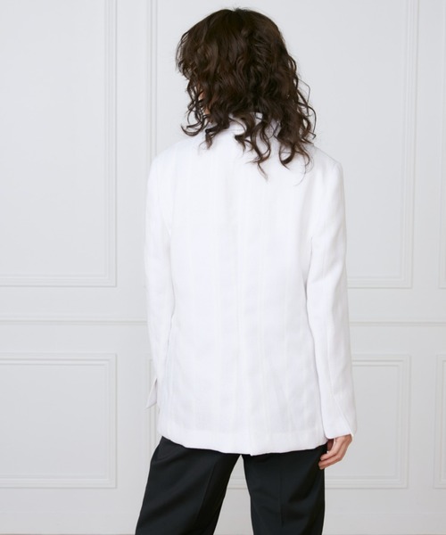 INED(イネド)の「1Bジャケット《la veille by SUPERIOR CLOSET》(テーラードジャケット・レディース・オフホワイト・11号/9号)」の8枚目の写真