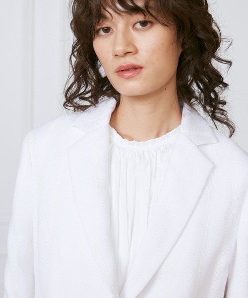 INED(イネド)の「1Bジャケット《la veille by SUPERIOR CLOSET》(テーラードジャケット・レディース・オフホワイト・11号/9号)」の9枚目の写真