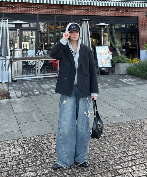 ADAMASTE（アダマスト）の「【ADAMASTE SELECT】buckle belt 2way shoulder bag - バックルベルト2wayショルダーバッグ（ショルダーバッグ・メンズ・ブラック/シルバー/ブラウン・FREE）」の15枚目の写真