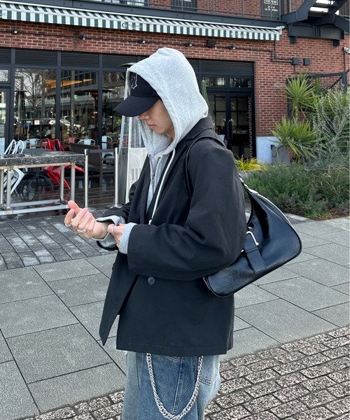 ADAMASTE（アダマスト）の「【ADAMASTE SELECT】buckle belt 2way shoulder bag - バックルベルト2wayショルダーバッグ（ショルダーバッグ・メンズ・ブラック/シルバー/ブラウン・FREE）」の7枚目の写真