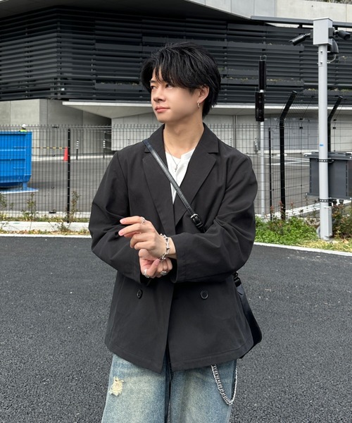 ADAMASTE（アダマスト）の「【ADAMASTE SELECT】buckle belt 2way shoulder bag - バックルベルト2wayショルダーバッグ（ショルダーバッグ・メンズ・ブラック/シルバー/ブラウン・FREE）」の19枚目の写真