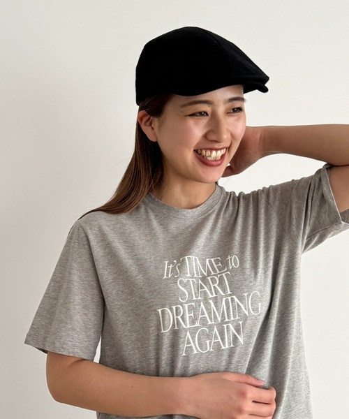 CANAL JEAN（キャナルジーン）の「El mar　コットンハンチング（ハンチング/ベレー帽・レディース・アイボリー/ブラック/ブラウン・ONE SIZE）」の2枚目の写真