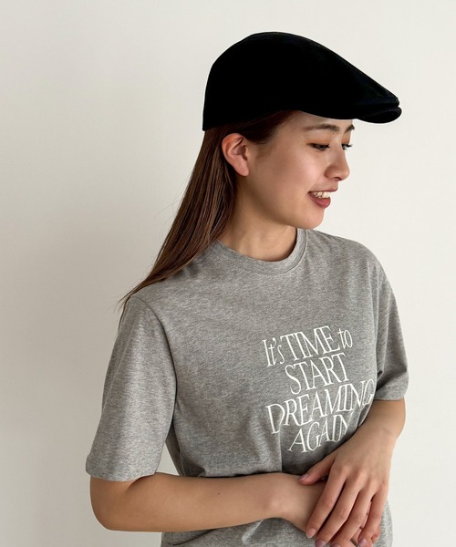 CANAL JEAN（キャナルジーン）の「El mar　コットンハンチング（ハンチング/ベレー帽・レディース・アイボリー/ブラック/ブラウン・ONE SIZE）」の6枚目の写真