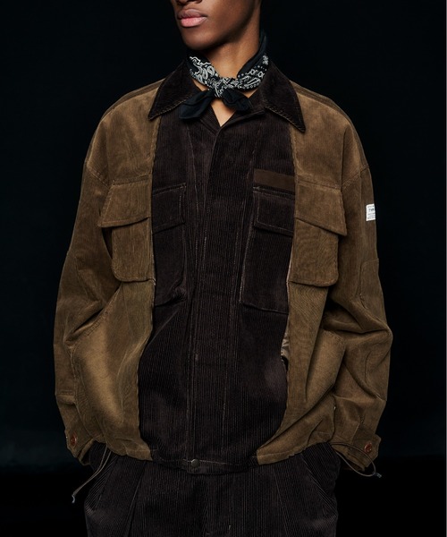 elephant TRIBAL fabrics(エレファントトライバルファブリックス)の「elephant TRIBAL fabrics Double Military Jacket(カバーオール・メンズ・ブラック/ブラウン・FREE)」の3枚目の写真