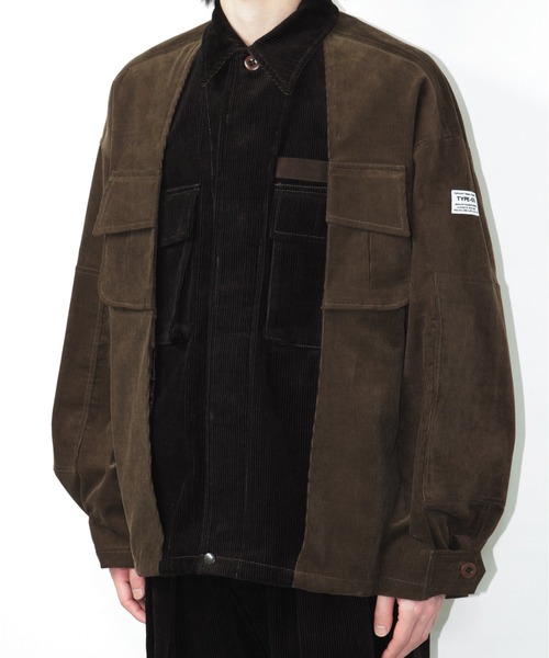 elephant TRIBAL fabrics(エレファントトライバルファブリックス)の「elephant TRIBAL fabrics Double Military Jacket(カバーオール・メンズ・ブラック/ブラウン・FREE)」の7枚目の写真