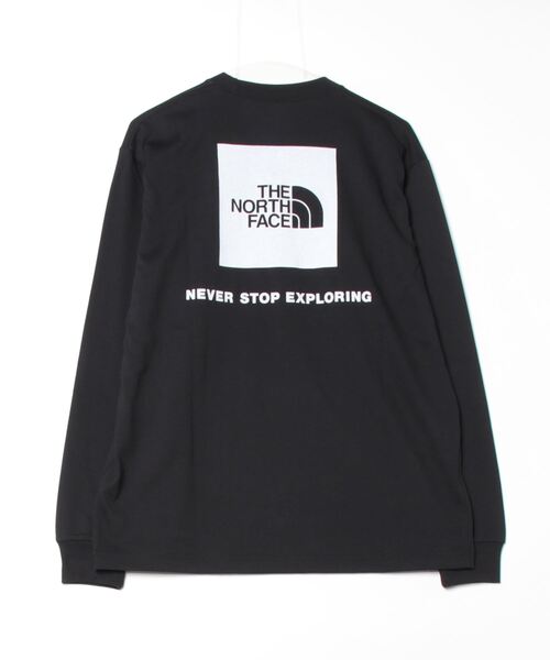 THE NORTH FACE(ザノースフェイス)の「ザ ノース フェイス THE NORTH FACE L/S Back Square Logo Tee_ロングスリーブバックスクエアロゴティー(Tシャツ/カットソー・メンズ・ブラック/グレー/ホワイト・S/M/L/LL/3L)」の6枚目の写真