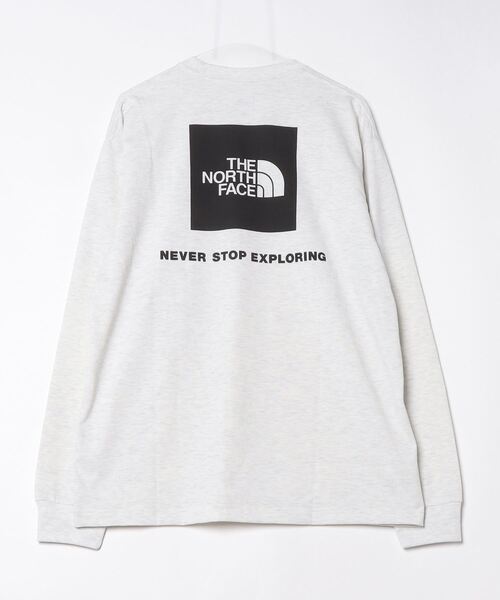 THE NORTH FACE(ザノースフェイス)の「ザ ノース フェイス THE NORTH FACE L/S Back Square Logo Tee_ロングスリーブバックスクエアロゴティー(Tシャツ/カットソー・メンズ・ブラック/グレー/ホワイト・S/M/L/LL/3L)」の5枚目の写真