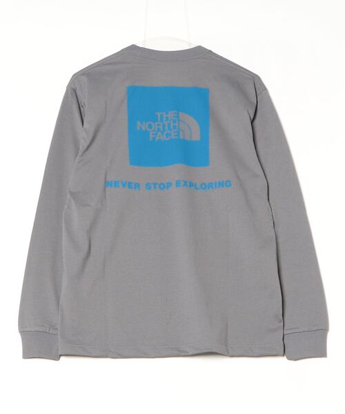 THE NORTH FACE(ザノースフェイス)の「ザ ノース フェイス THE NORTH FACE L/S Back Square Logo Tee_ロングスリーブバックスクエアロゴティー(Tシャツ/カットソー・メンズ・ブラック/グレー/ホワイト・S/M/L/LL/3L)」の4枚目の写真