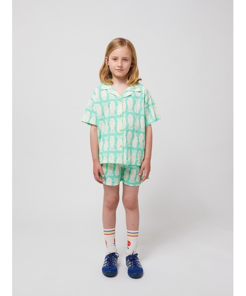 BOBO CHOSES（ボボショーズ）の「Lucky Fish all over woven shor（その他パンツ・キッズ・ミント・110/120/130）」の3枚目の写真