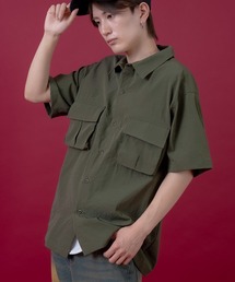 【SIDEWAY STANCE】ポリワッシャー 半袖 ワークシャツ