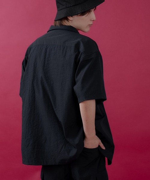 SIDEWAY STANCE（サイドウェイスタンス）の「【SIDEWAY STANCE】ポリワッシャー 半袖 ワークシャツ（シャツ/ブラウス・メンズ・カーキ/ブラック/ネイビー・LARGE/MEDIUM/SMALL/X-LARGE）」の22枚目の写真