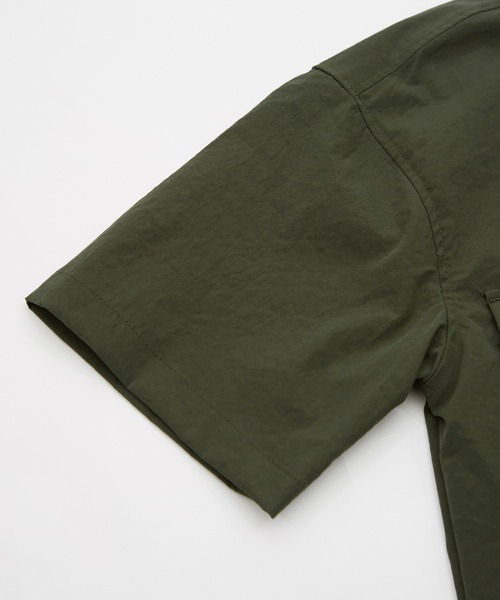SIDEWAY STANCE（サイドウェイスタンス）の「【SIDEWAY STANCE】ポリワッシャー 半袖 ワークシャツ（シャツ/ブラウス・メンズ・カーキ/ブラック/ネイビー・LARGE/MEDIUM/SMALL/X-LARGE）」の17枚目の写真