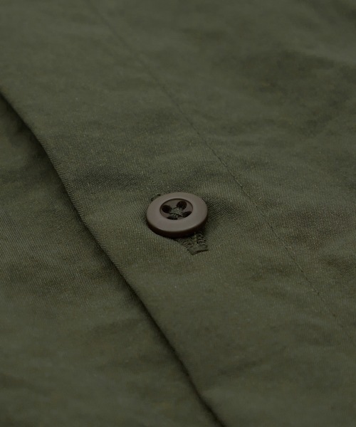 SIDEWAY STANCE（サイドウェイスタンス）の「【SIDEWAY STANCE】ポリワッシャー 半袖 ワークシャツ（シャツ/ブラウス・メンズ・カーキ/ブラック/ネイビー・LARGE/MEDIUM/SMALL/X-LARGE）」の16枚目の写真