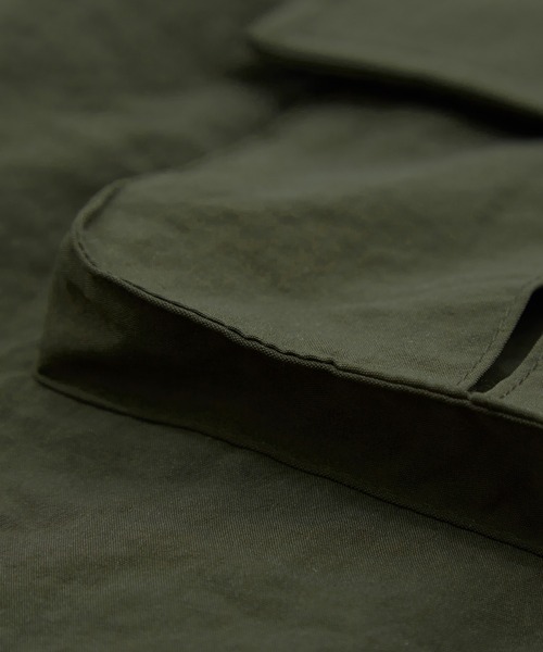 SIDEWAY STANCE（サイドウェイスタンス）の「【SIDEWAY STANCE】ポリワッシャー 半袖 ワークシャツ（シャツ/ブラウス・メンズ・カーキ/ブラック/ネイビー・LARGE/MEDIUM/SMALL/X-LARGE）」の14枚目の写真