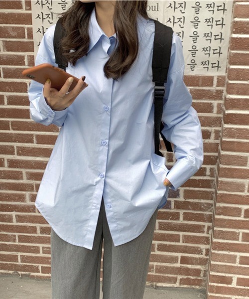 CERCA（チェルカ）の「HALEY PESCA/コットン ルーズ長袖カラーシャツ（シャツ/ブラウス・レディース・ホワイト・FREE）」の10枚目の写真