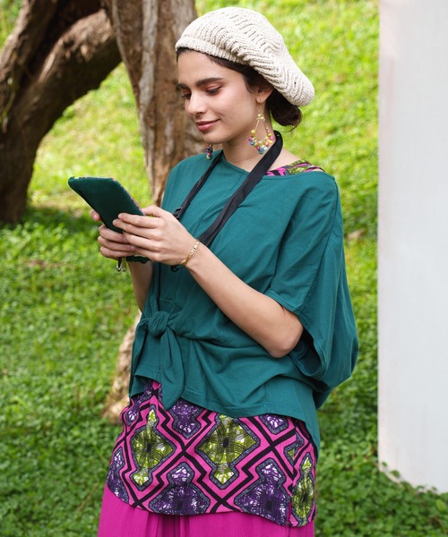 チャイハネ（チャイハネ）の「【チャイハネ】ジグベレー帽（ハンチング/ベレー帽・レディース・ライトブラウン/ナチュラル/ブラック・FREE）」の15枚目の写真