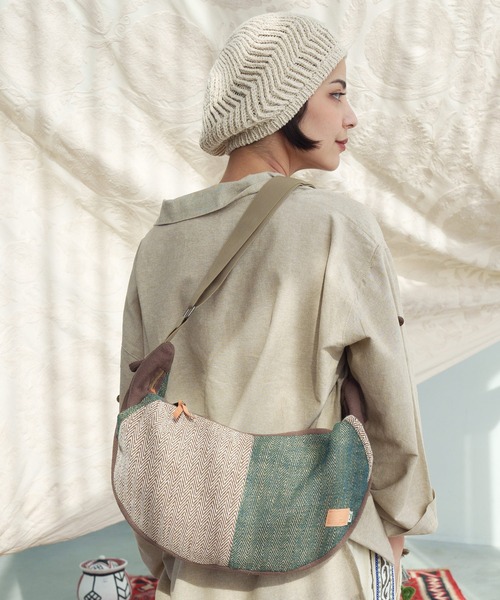 チャイハネ（チャイハネ）の「【チャイハネ】ジグベレー帽（ハンチング/ベレー帽・レディース・ライトブラウン/ナチュラル/ブラック・FREE）」の13枚目の写真