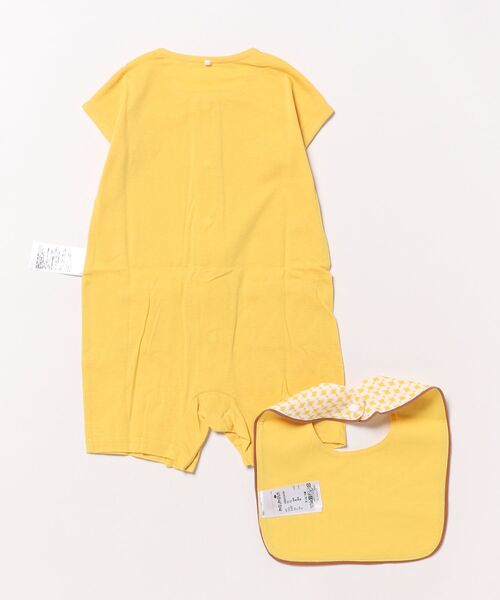 moimoln(モイモルン)の「【2点セット】リニカバーオール&スタイ(ロンパース・キッズ・イエロー・70cm/80cm/90cm)」の8枚目の写真