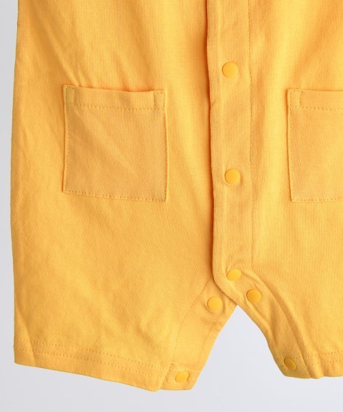 moimoln(モイモルン)の「【2点セット】リニカバーオール&スタイ(ロンパース・キッズ・イエロー・70cm/80cm/90cm)」の6枚目の写真