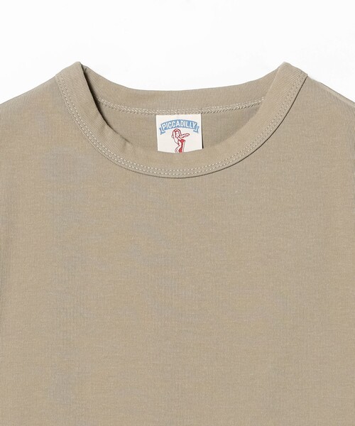 Ray BEAMS（レイビームス）の「【別注】PICCADILLY / RIB TEE（Tシャツ/カットソー・レディース・レッド/カーキ/サックスブルー・ONE SIZE）」の6枚目の写真
