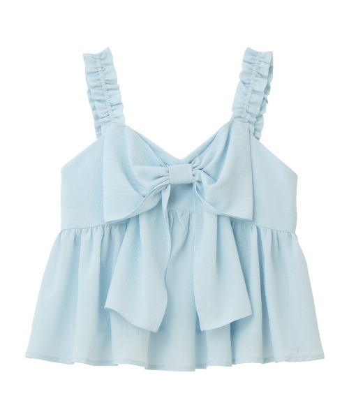 PEACH JOHN（ピーチジョン）の「リボンモチーフキャミ（キャミソール・レディース・ホワイト/ブルー/ブラック・ONE SIZE）」の17枚目の写真