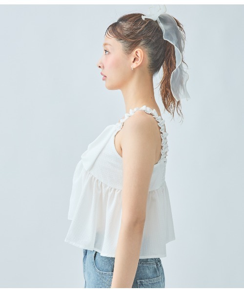 PEACH JOHN（ピーチジョン）の「リボンモチーフキャミ（キャミソール・レディース・ホワイト/ブルー/ブラック・ONE SIZE）」の21枚目の写真