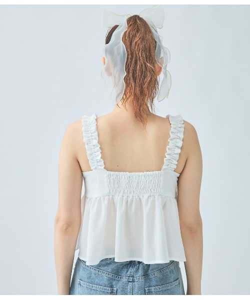 PEACH JOHN（ピーチジョン）の「リボンモチーフキャミ（キャミソール・レディース・ホワイト/ブルー/ブラック・ONE SIZE）」の20枚目の写真