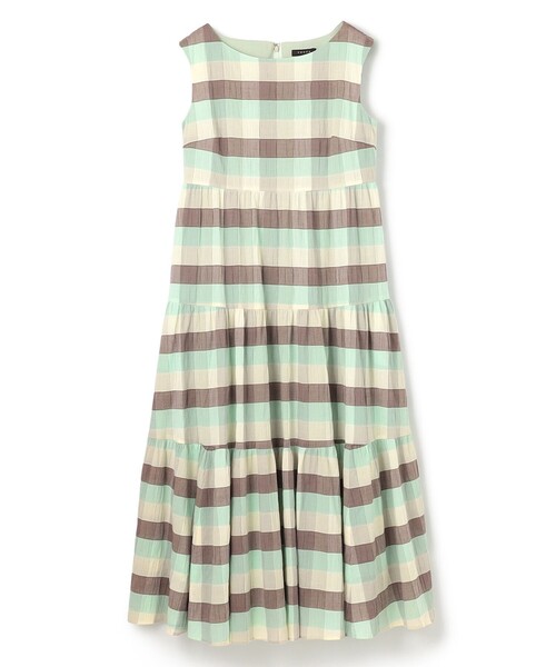 TOCCA(トッカ)の「OPTICAL CUBE DRESS ドレス(ワンピース・レディース・グリーン系5/ブルー系5・2/0/4/6)」の8枚目の写真