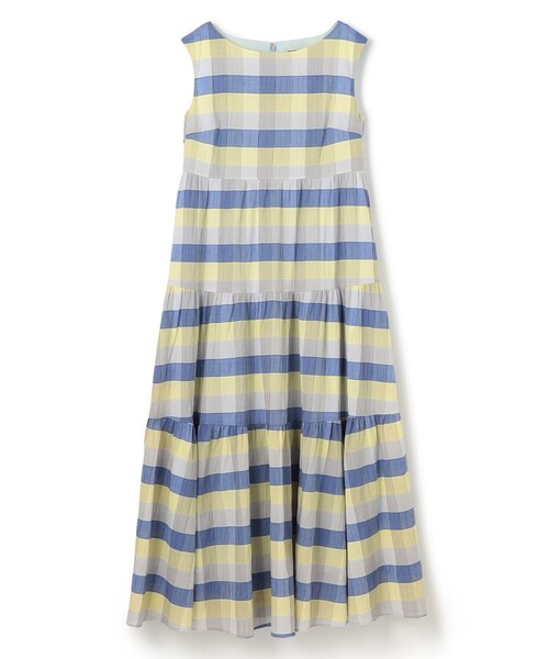 TOCCA(トッカ)の「OPTICAL CUBE DRESS ドレス(ワンピース・レディース・グリーン系5/ブルー系5・2/0/4/6)」の9枚目の写真