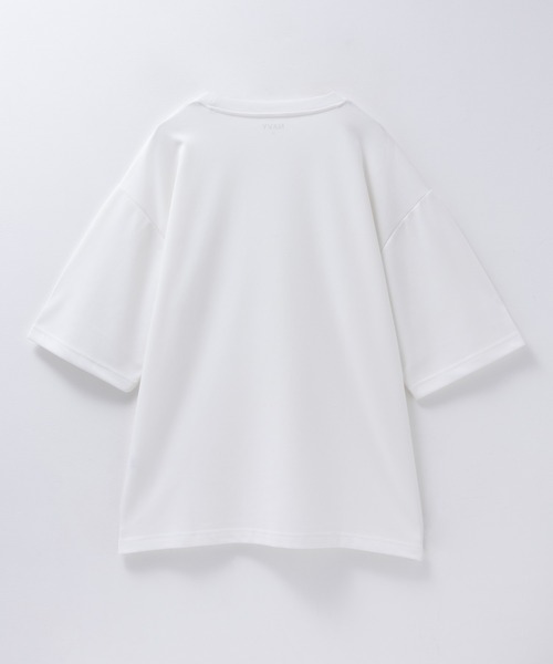 NAVY(ネイビー)の「【新色追加/10色展開】着心地のよい冷感DRY オーバーサイズTシャツ ユニセックス(Tシャツ/カットソー・メンズ・レッド/オフホワイト/グリーン/ベージュ/ネイビー/ブラック/ライトグレー/マスタード/ブラウン/ライトパープル・S/M/L/XL)」の14枚目の写真