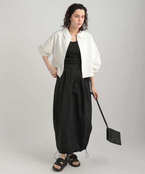 GEORGE'S（ジョージズ）の「ドロストバルーンスカート（スカート・レディース・ブラック/アイボリー/グレー・MEDIUM/SMALL）」の15枚目の写真