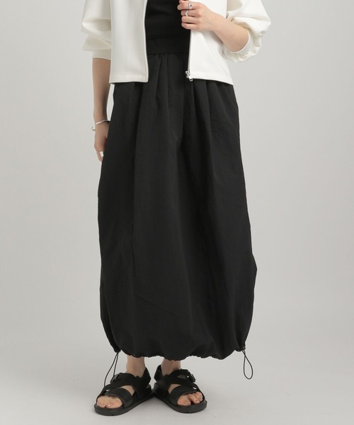 GEORGE'S（ジョージズ）の「ドロストバルーンスカート（スカート・レディース・ブラック/アイボリー/グレー・MEDIUM/SMALL）」の22枚目の写真