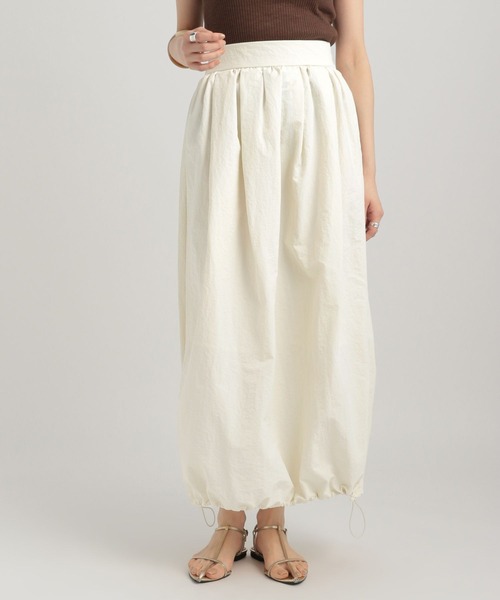 GEORGE'S（ジョージズ）の「ドロストバルーンスカート（スカート・レディース・ブラック/アイボリー/グレー・MEDIUM/SMALL）」の7枚目の写真