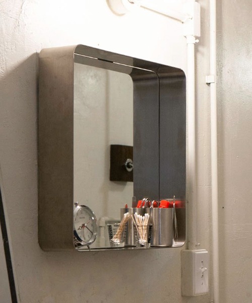 DULTON MIRROR WITH STEEL FRAME SATIN FINISH ミラーウィズ