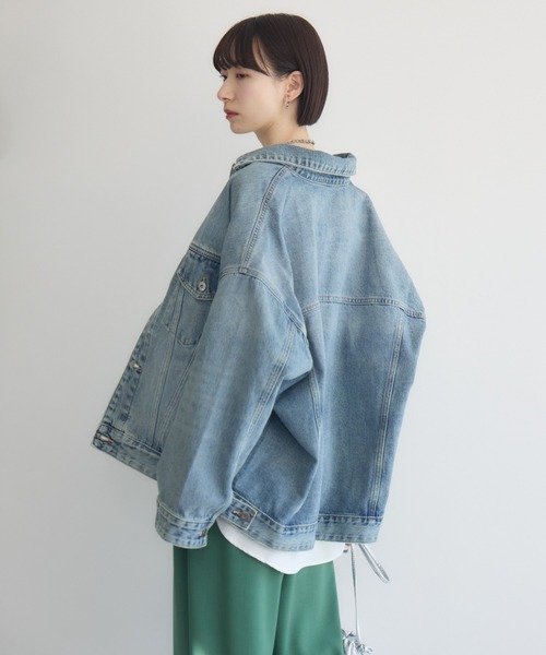 Paradise Picnic（パラダイスピクニック）の「オーバーサイズGジャン（デニムジャケット・レディース・ブルー・FREE）」の5枚目の写真