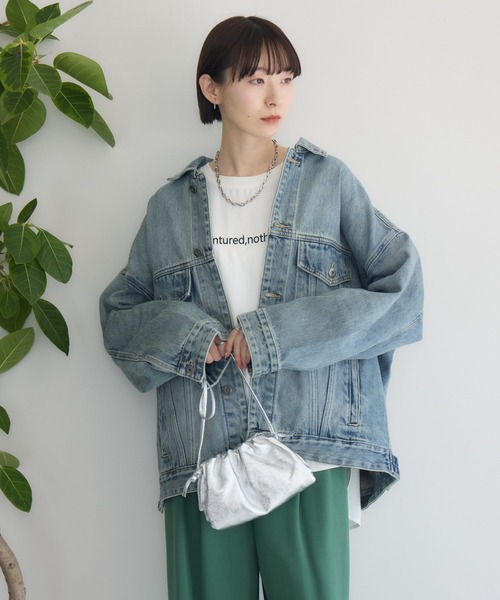 Paradise Picnic（パラダイスピクニック）の「オーバーサイズGジャン（デニムジャケット・レディース・ブルー・FREE）」の7枚目の写真