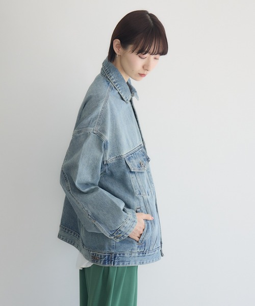 Paradise Picnic（パラダイスピクニック）の「オーバーサイズGジャン（デニムジャケット・レディース・ブルー・FREE）」の11枚目の写真